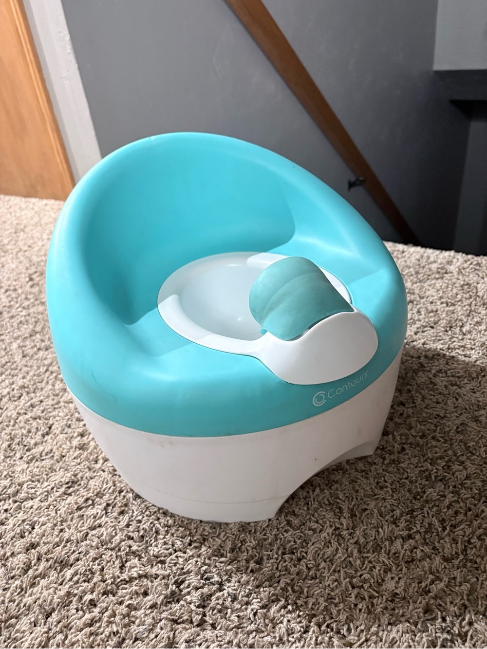 Contoured Toddler Potty Seat in Turquoise by